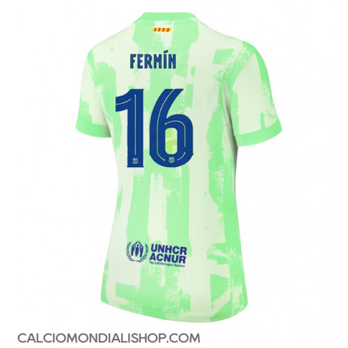 Maglie da calcio Barcelona Fermin Lopez #16 Terza Maglia Femminile 2024-25 Manica Corta